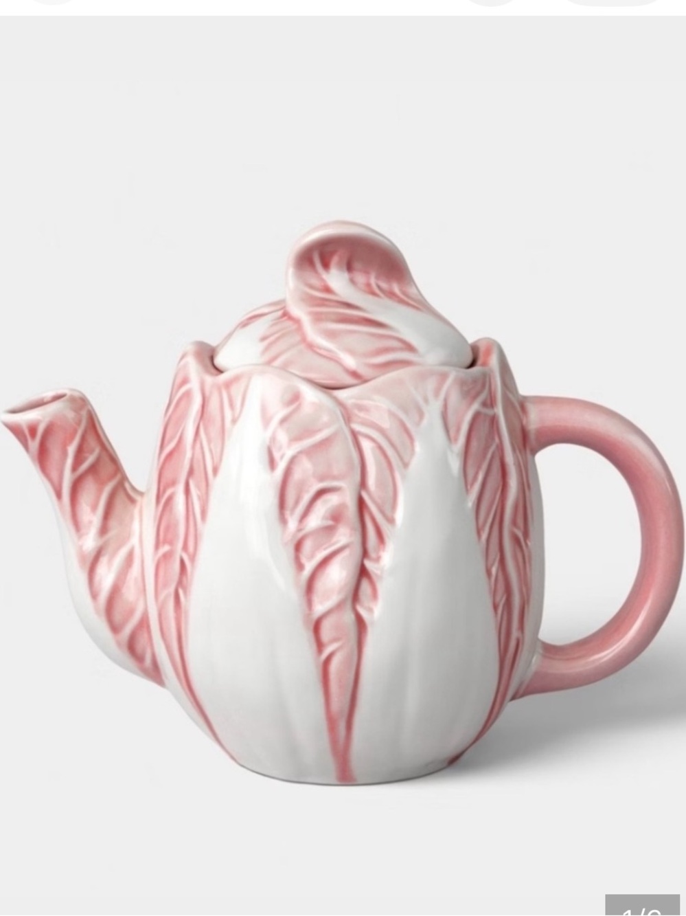 THRESHOLD NWT Stoneware Radicchio Teapot -pink